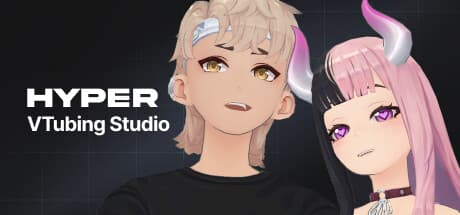Steam header art for Hyper Online: VTuber Avatar Studio