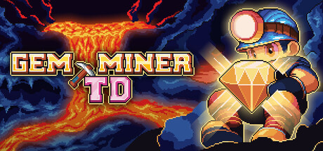 Steam header art for Gem Miner TD