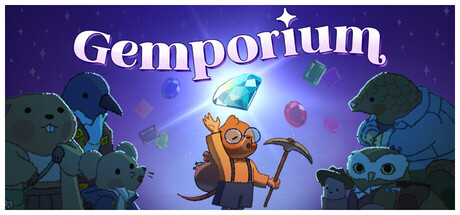 Steam header art for Gemporium: A Cute Mining Sim