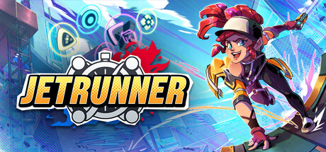Steam header art for JETRUNNER