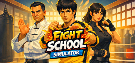 Steam header art for Fight School Simulator