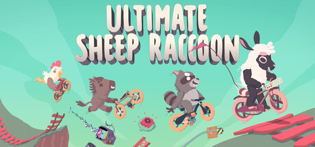 Steam header art for Ultimate Sheep Raccoon