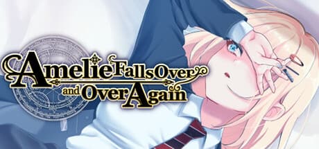 Steam header art for Amelie falls over and over again ~ An endless week in Magic Academy