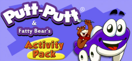 Steam header art for Putt-Putt and Fatty Bear's Activity Pack