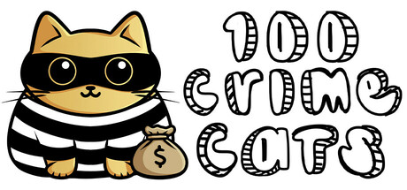 Steam header art for 100 Crime Cats
