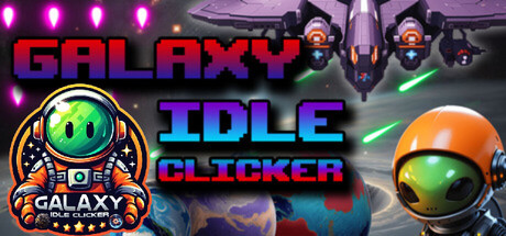 Steam header art for Galaxy Idle Clicker