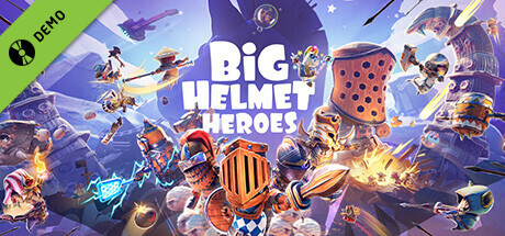 Steam header art for Big Helmet Heroes Demo