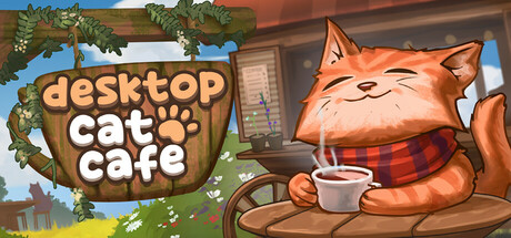 Steam header art for Desktop Cat Cafe