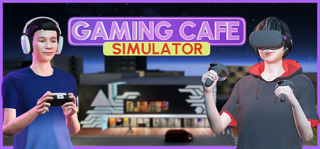 Steam header art for Gaming Cafe Simulator