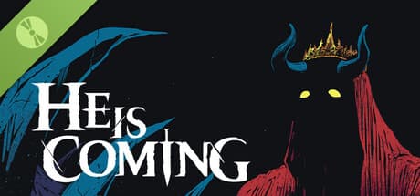 Steam header art for He is Coming Demo