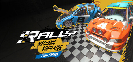 Steam header art for Rally Mechanic Simulator Light Edition