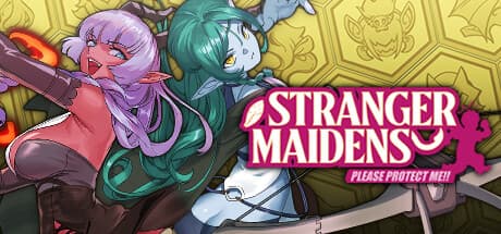 Steam header art for Stranger Maidens Please Protect Me!