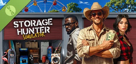 Steam header art for Storage Hunter Simulator Demo