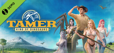 Steam header art for Tamer: King of Dinosaurs Demo