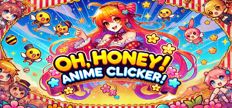 Steam header art for Oh, honey! Anime clicker!