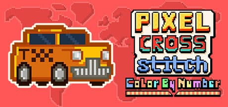 Steam header art for Pixel Cross Stitch Color by Number