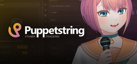 Steam header art for Puppetstring VTuber Tracking