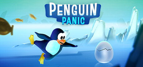 Steam header art for Penguin Panic!