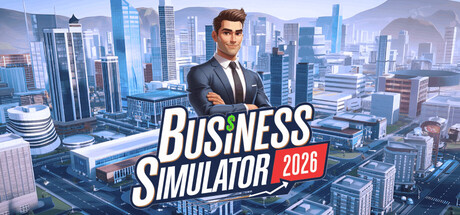 Steam header art for Business Simulator 2026