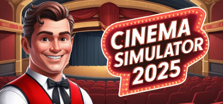 Steam header art for Cinema Simulator 2025
