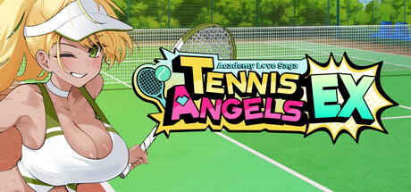 Steam header art for Academy Love Saga: Tennis Angels EX