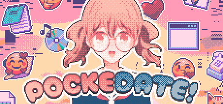 Steam header art for PockeDate! - Pocket Dating Simulator