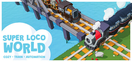 Steam header art for Super Loco World - Cozy Train Automation