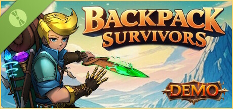 Steam header art for Backpack Survivors Demo
