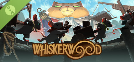 Steam header art for Whiskerwood Demo