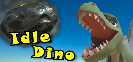 Steam header art for Idle Dino
