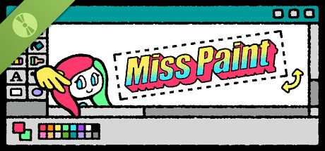 Steam header art for Miss Paint Demo