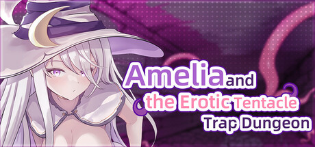 Steam header art for Amelia and the Erotic Tentacle Trap Dungeon