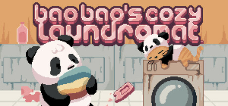Steam header art for Bao Bao's™ Cozy Laundromat
