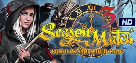 Steam header art for Season Match 3 - Curse of the Witch Crow