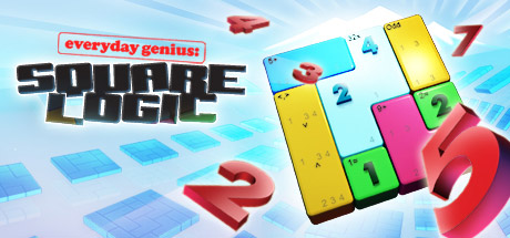 Steam header art for Everyday Genius: SquareLogic