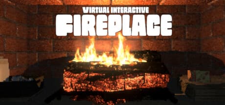 Steam header art for Virtual Interactive Fireplace