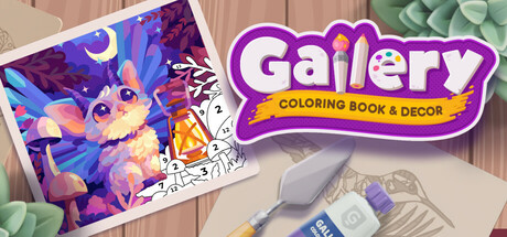 Steam header art for Gallery: Coloring book & decor