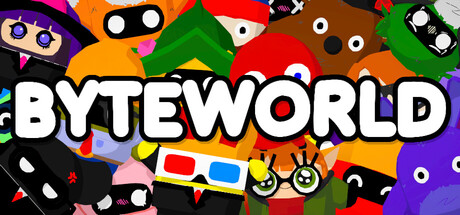Steam header art for BYTEWORLD