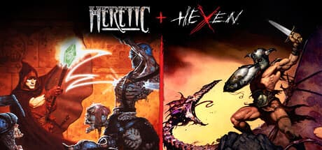 Steam header art for Heretic + Hexen