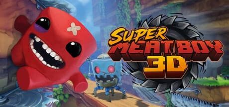 Steam header art for Super Meat Boy 3D
