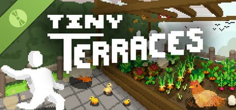 Steam header art for Tiny Terraces Demo
