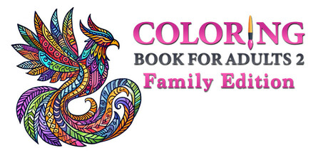 Steam header art for Coloring Book for Adults 2 - Family Edition