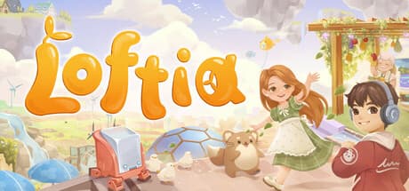 Steam header art for Loftia Playtest