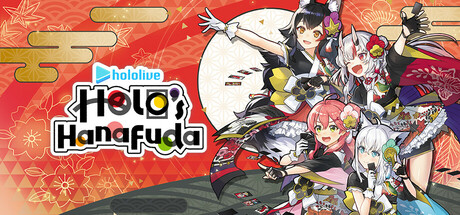 Steam header art for hololive Holo's Hanafuda
