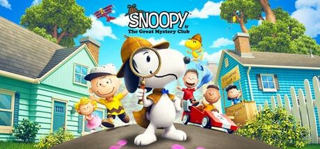 Steam header art for Snoopy & The Great Mystery Club