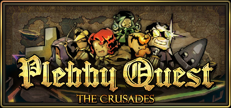 Steam header art for Plebby Quest: The Crusades