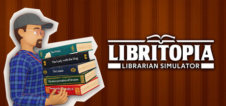 Steam header art for LIBRITOPIA: Librarian Simulator