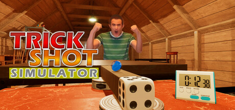 Steam header art for TrickShot Simulator