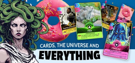 Steam header art for Cards, the Universe and Everything