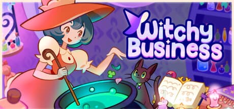 Steam header art for Witchy Business